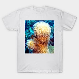 Corky Sea Finger feeding on the Caribbean currents T-Shirt